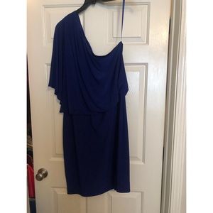 Dress barn one shoulder blue dress. Size 18